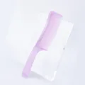 Professional light purple plastic barber flat top comb for hair cutting and salon styling tools. - Candy Purple