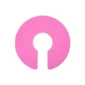 Capa de corte de pelo de silicona rosa, cuello de salón y chal impermeable variante para el hogar. - Rosa