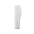 Professioneller grobzahniger Haarkamm für Herren-Styling, elegante silberne Ausführung. - Galvanisiertes Silber