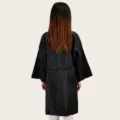 Mantella da barbiere nera in stile kimono, vestaglia professionale per salone di parrucchiere. - Vestaglia / Taglia unica