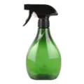 Gruene Kunststoffspritzflasche fuer Friseursalon Gartenarbeit Wasser Nebel 450ml leer - 450ml / Grün