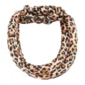 Luipaardprint hittevrije krultang spons haarstyling tool voor grote golven thuis. - Luipaardprint