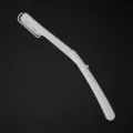 Portable folding eyebrow razor white manual shaver hair removal tool for daily beauty care. - White (P6510)