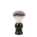 Pennello da barba professionale da uomo con setole morbide e manico nero ergonomico. - Nero