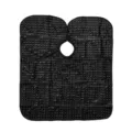 Black hairdressing cape for salon use, breathable anti-hair cutting apron variant. - Black