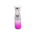 Continue spuitfles met gegalvaniseerde witte kop en roze verlooplichaam voor haarstyling. - Gegalvaniseerd Paars
