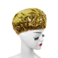 Gorra térmica de papel de aluminio dorado para el cabello, gorro calefactor sin vapor. - Dorado