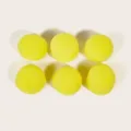 Set 6 bigodini in spugna gialla, morbidi rulli arricciacapelli senza calore per la notte. - Tipo Sfera Regolare / Set da 6 / Giallo