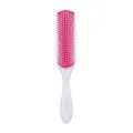 Spazzola per capelli professionale a 9 file con cuscino rosa per styling e massaggio quotidiano. - Grande / Bianco Rosa