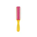 Spazzola per capelli a 9 file per styling, pettine professionale da uomo per uso domestico. - Giallo Rosso Rosa