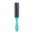 Spazzola per capelli turchese a 9 file, design rimovibile per ricci e styling uomo donna. - Ciano Nero