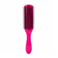 Spazzola per capelli rosa a nove file da uomo, ideale per styling professionale e cura. - Rosso rosa