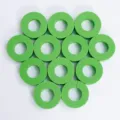 Rulli per capelli in schiuma verde senza calore morbidi spugna set per styling ricci - Verde