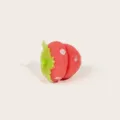 Bigoudis Éponge Fraise, Variante De Rouleau De Sommeil Sans Chaleur Mignon Rouge - Type de Bille Fraise (En Vrac) / 1 Pièce / Rouge