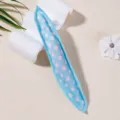Blue pink polka dot sponge hair roller for lazy sleep styling and bouncy fluffy curls. - Polka Dot Blue