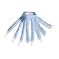 Heatless hair curler octopus headband soft sleeping curling strips blue styling tool - Heatless Hair Curler / Blue