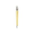 Transparante acryl haarclip scheidingsclip met gele kern voor professionele salon styling. - Geel