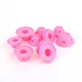 Soft silicone hair rollers mushroom curling tools pink lazy wave hair curlers set for styling - 10 Large + 10 Small (OPP Bag) / Pink