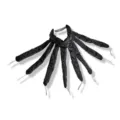 Black heatless hair curler octopus styling tool, soft sponge sleep hair roller bands kit - Heatless Hair Curler / Black