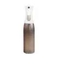 500ml doorlopende spray fles voor haar, lege nevel spuitfles met ergonomisch ontwerp. - Gematteerd Transparant / Zwart