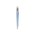 Transparante acryl eendebek haarclip naadloos met blauw accent voor professionele salon - Blauw