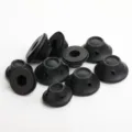 Soft silicone hair rollers, black mushroom wave curlers set for lazy styling and big curls. - Black