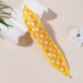 Rouleau à cheveux en éponge à pois jaunes pour boucles de sommeil faciles et coiffure DIY. - Jaune à Pois
