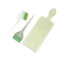 Green glitter hair dye brush set highlighting board professional tinting tools for salon - Big Brush + Comb Brush + Large Board / Three-Piece Set / Green