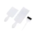 Transparent hair highlighting board set with dye brush salon styling tools for hair - Big Brush + Large Board + Small Board / Three-Piece Set / Clear White