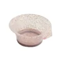 Transparent glitter hair dye bowl with spout mixing cup for salon hair coloring tools. - Hair Dye Bowl / Single Piece / Red