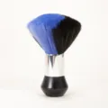 Friseur Nackenhaarbürste, blaue und schwarze weiche Borsten, Haarschnitt Reiniger. - Transparenter Beutel / Schwarz Blau