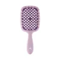 Spazzola per capelli vuota viola pettine massaggio cuoio capelluto nido d'ape leggero - Viola - Impugnatura in Paglia di Grano