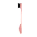 Cepillo de bordes de doble cara mango rosa herramienta de maquillaje para peinar y cejas. - Rosa