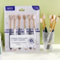 6-pack wide head adult toothbrushes with soft bristles and comfortable blue white handles. - 6 Pieces Pack / Rainbow