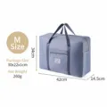 Sac de voyage pliable grande capacité sac à bagages sac de rangement portable gris taille M - M / Bleu