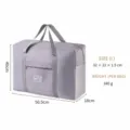 Sac de voyage pliable grande capacité sac de transport fourre-tout pour le rangement - L / Gris