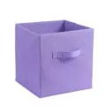 Lila faltbare Stoff Aufbewahrungsbox quadratischer Kleider Organizer fur den Kleiderschrank. - Lila