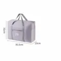 Sac de voyage pliable grande capacité sac de rangement portable sac à bandoulière gris - S / Gris