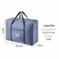 Grand sac de voyage pliable, sac de rangement impermeable pour bagages et demenagement. - L / Bleu