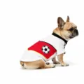 Breathable summer pet dog jersey vest featuring a classic World Cup style design for sports. - XZQY10