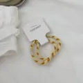 2-pack braided hair rope candy-colored high elasticity hair ring stylish accessories - 2 Pieces/Pack / Yellow