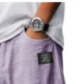 Men casual linen loose straight pants purple variant with pocket label detail display - S / Purple