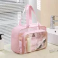 Wasserdichte Kulturbeutel grosse Kapazitaet trocken nass Trennung Strand Kosmetiktasche - Basisversion (Ohne Schuhfach) / Sanftes Rosa