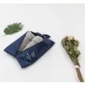 Portable dustproof travel shoe storage bag with zipper closure and convenient carry handle. - Shoe Bag / Navy Blue