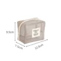 Tragbare Mesh Kosmetiktasche Reise Kulturbeutel Make-up Organizer mit Reissverschluss 12.5cm - Oktagon Tasche / Hellviolett