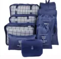 Reise-Packwürfel 9-teiliges Set Aufbewahrungstaschen Koffer-Organizer für Kleidung - 9-teiliges Set / Marineblau