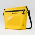 IPX7 waterproof dry bag with transparent touch window, yellow floating beach crossbody bag. - IPX7 Airtight Touch Screen Style / Yellow