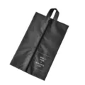 Black portable dustproof shoe storage bag with zipper and handle for travel and home organization. - L / Black