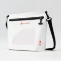 White Waterproof Crossbody Bag with Touch Screen Window for Swimming and Outdoor Sports - IPX7 Airtight Touch Screen Style / White