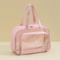 Sac de cosmetique de voyage etanche rose, grande capacite separation sec et humide pochette. - L / Sans compartiment à chaussures / Rose